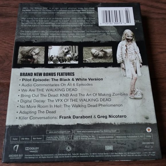 The Walking Dead The Complete First Season Blu Ray 3 Disc Special Edition - Picture 4 of 4